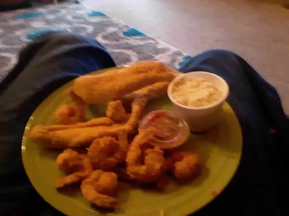 Large Fish and Shrimp